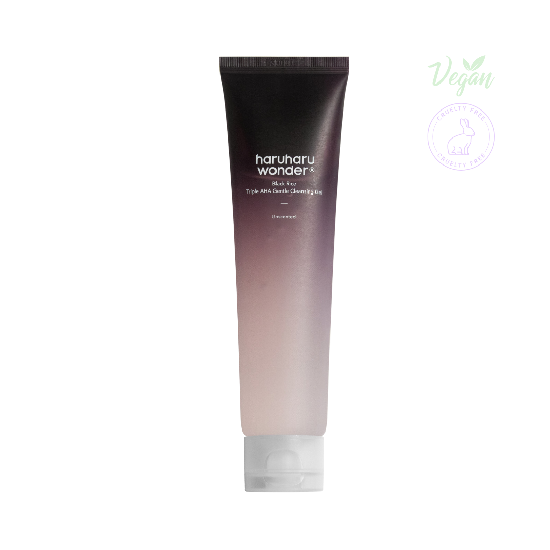 Haruharu WONDER Gel nettoyant doux triple AHA au riz noir