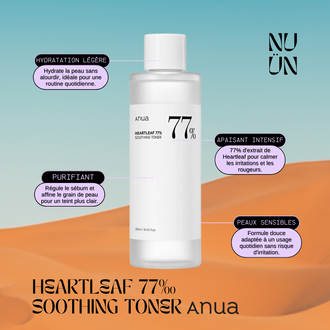 ANUA HEARTLEAF 77% SOOTHING TONER