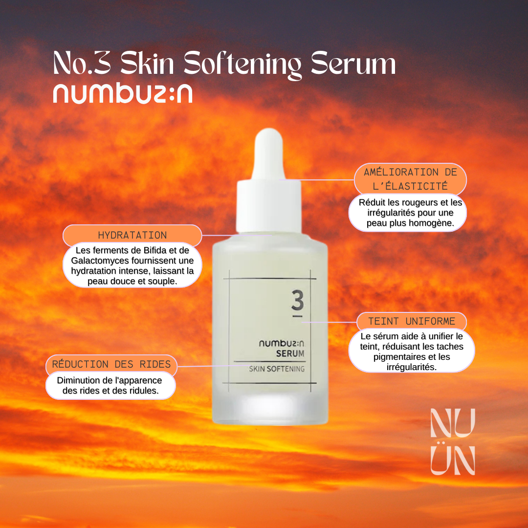 NUMBUZIN Sérum adoucissant pour la peau N°3