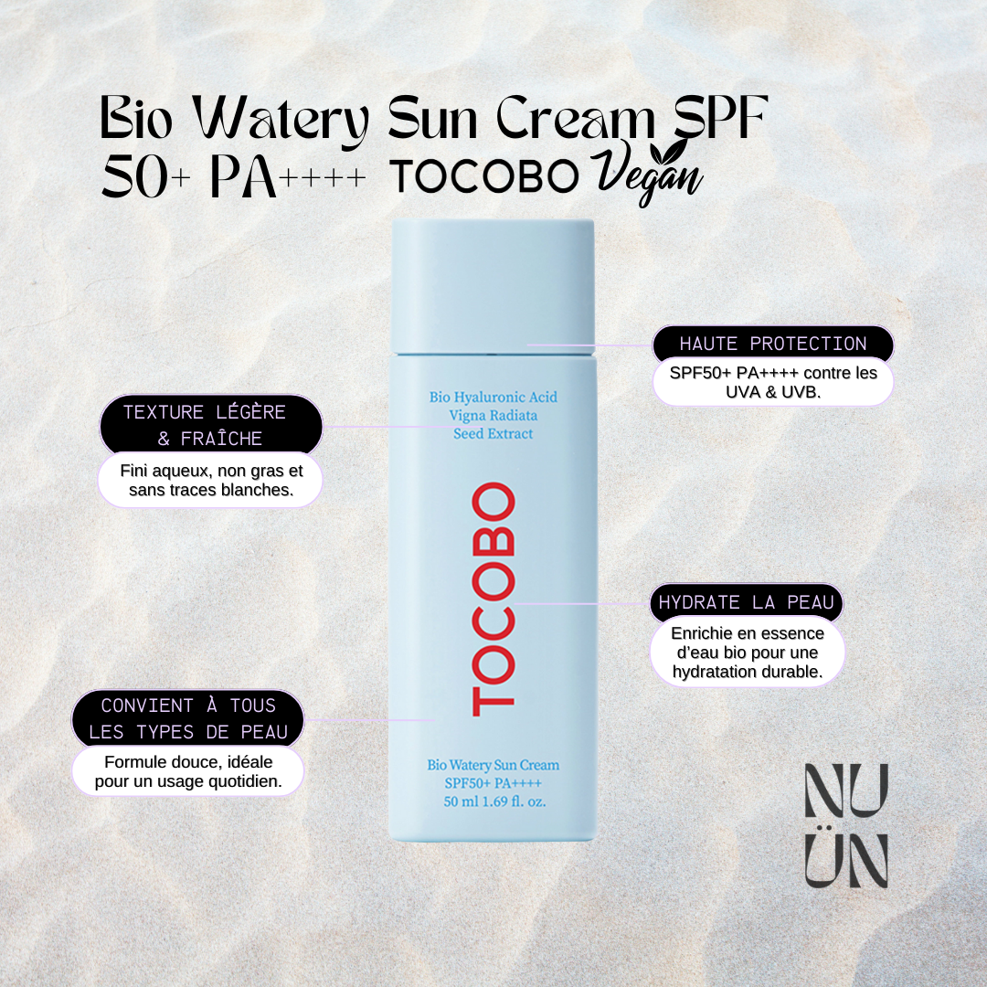 Bio Watery Sun Cream SPF50+ PA++++ de TOCOBO