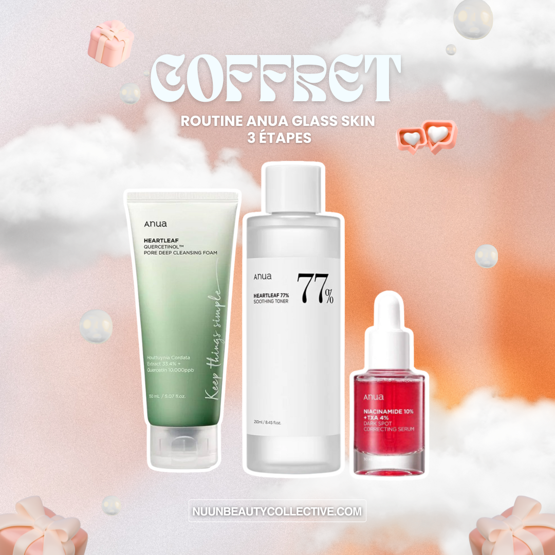 Coffret ANUA – Glass Skin Routine (3 étapes)