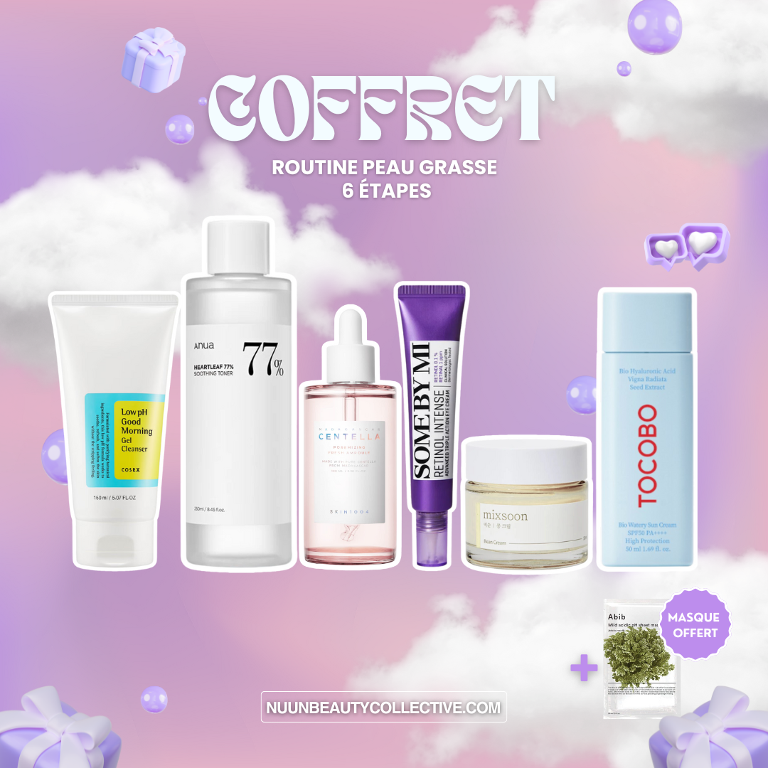 Coffret Routine Peau Grasse – 6 étapes